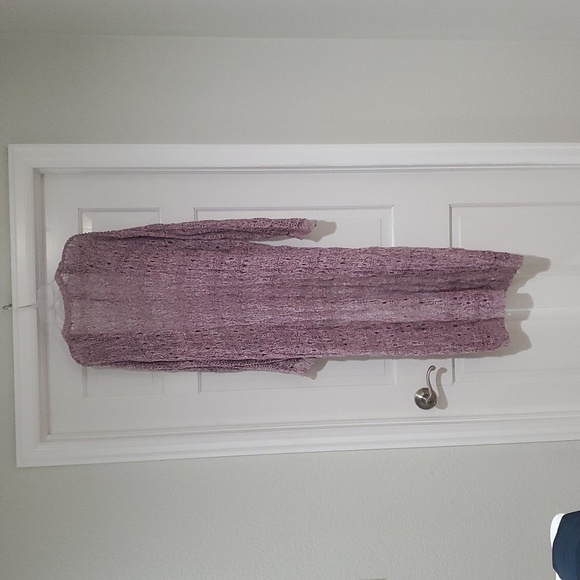 Aeropostal Pink Knit Long Cardigan Women's sz Xl - Picture 3 of 4